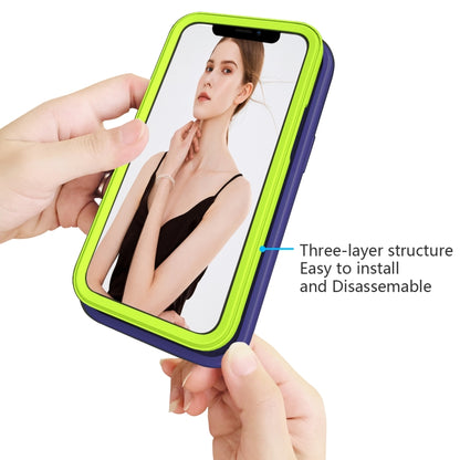 Wave Pattern 3 in 1 Silicone + PC Shockproof Protective Case, For iPhone 13 mini, For iPhone 13, For iPhone 13 Pro, For iPhone 13 Pro Max