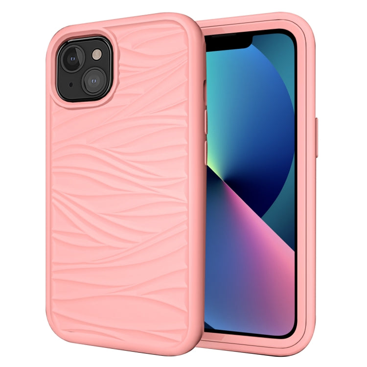 Wave Pattern 3 in 1 Silicone + PC Shockproof Protective Case, For iPhone 13 mini, For iPhone 13, For iPhone 13 Pro, For iPhone 13 Pro Max