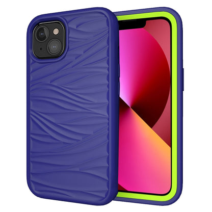 Wave Pattern 3 in 1 Silicone + PC Shockproof Protective Case, For iPhone 13 mini, For iPhone 13, For iPhone 13 Pro, For iPhone 13 Pro Max