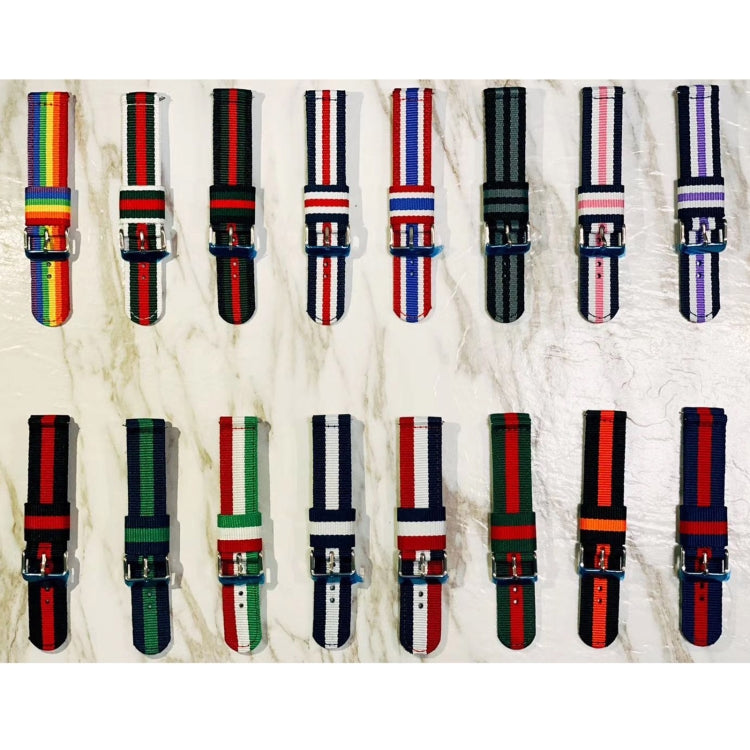 For Samsung Galaxy Watch4 40/44mm & Watch4 Classic 42/46mm Split Nylon Replacement Strap Watchband