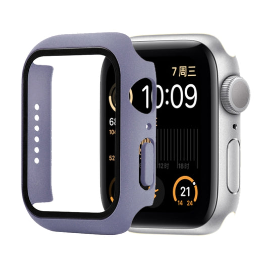 Shockproof PC+Tempered Glass Protective Case with Packed Carton For Apple Watch 44mm(Orange)