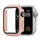 Shockproof PC+Tempered Glass Protective Case with Packed Carton For Apple Watch 44mm(Orange)