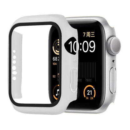 Shockproof PC+Tempered Glass Protective Case with Packed Carton For Apple Watch 44mm(Orange)