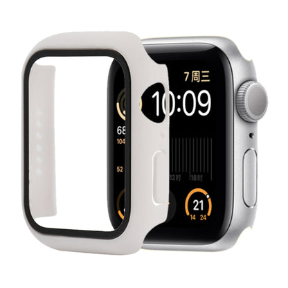 Shockproof PC+Tempered Glass Protective Case with Packed Carton For Apple Watch 44mm(Orange)