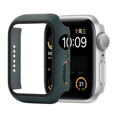 Shockproof PC+Tempered Glass Protective Case with Packed Carton For Apple Watch 44mm(Orange)