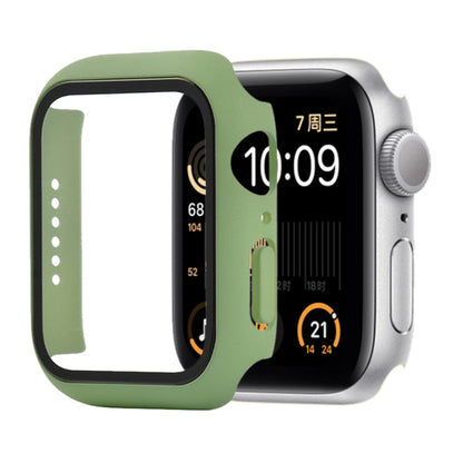 Shockproof PC+Tempered Glass Protective Case with Packed Carton For Apple Watch 44mm(Orange)
