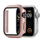 Shockproof PC+Tempered Glass Protective Case with Packed Carton For Apple Watch 44mm(Orange)