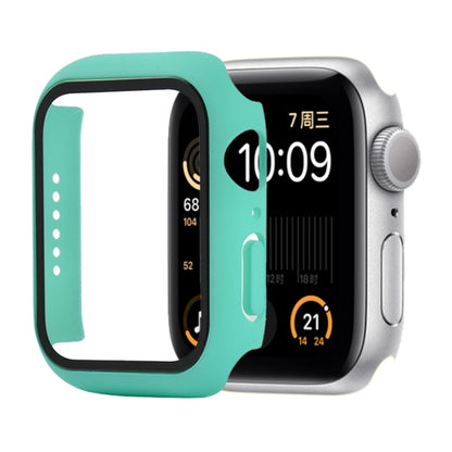 Shockproof PC+Tempered Glass Protective Case with Packed Carton For Apple Watch 44mm(Orange)