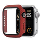 Shockproof PC+Tempered Glass Protective Case with Packed Carton For Apple Watch 44mm(Orange)