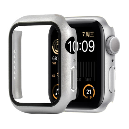 Shockproof PC+Tempered Glass Protective Case with Packed Carton For Apple Watch 44mm(Orange)