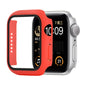 Shockproof PC+Tempered Glass Protective Case with Packed Carton For Apple Watch 44mm(Orange)