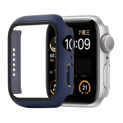 Shockproof PC+Tempered Glass Protective Case with Packed Carton For Apple Watch 44mm(Orange)