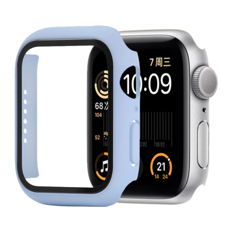 Shockproof PC+Tempered Glass Protective Case with Packed Carton For Apple Watch 44mm(Orange)