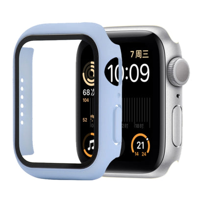 Shockproof PC+Tempered Glass Protective Case with Packed Carton For Apple Watch 44mm(Orange)