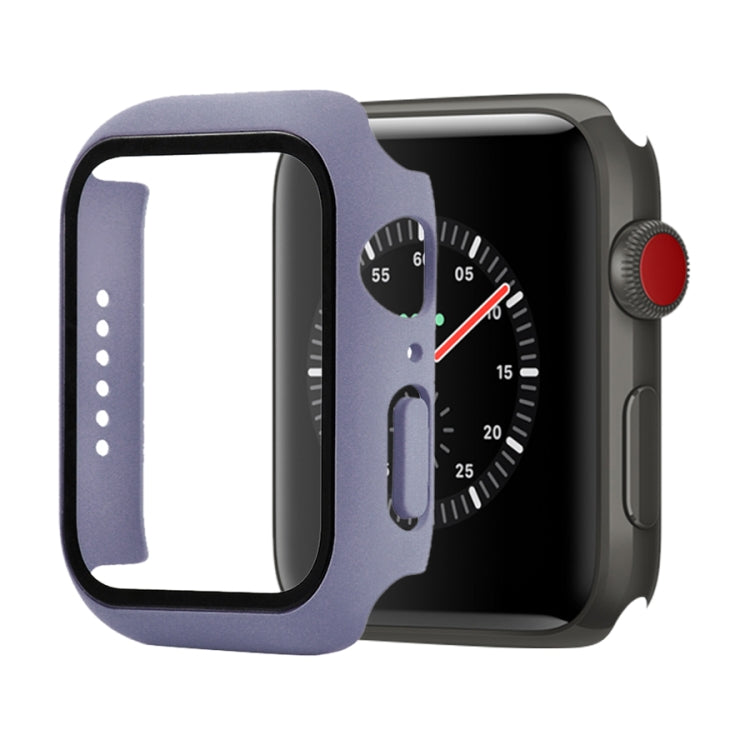 Shockproof PC+Tempered Glass Protective Case with Packed Carton For Apple Watch 44mm(Orange)