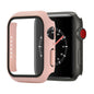 Shockproof PC+Tempered Glass Protective Case with Packed Carton For Apple Watch 44mm(Orange)