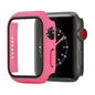 Shockproof PC+Tempered Glass Protective Case with Packed Carton For Apple Watch 44mm(Orange)