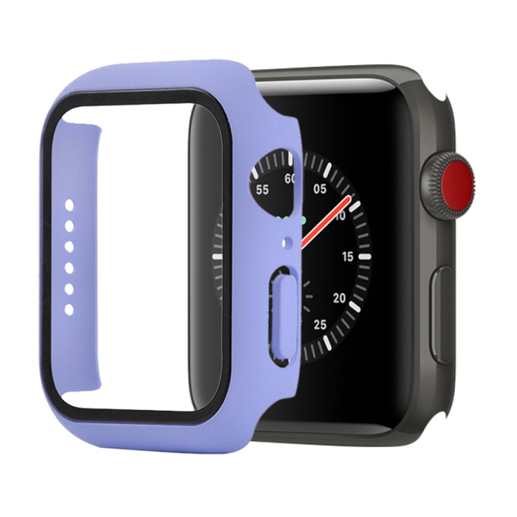 Shockproof PC+Tempered Glass Protective Case with Packed Carton For Apple Watch 44mm(Orange)