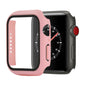 Shockproof PC+Tempered Glass Protective Case with Packed Carton For Apple Watch 44mm(Orange)