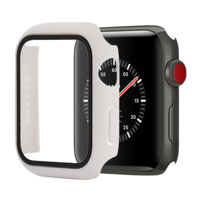 Shockproof PC+Tempered Glass Protective Case with Packed Carton For Apple Watch 44mm(Orange)