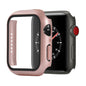 Shockproof PC+Tempered Glass Protective Case with Packed Carton For Apple Watch 44mm(Orange)