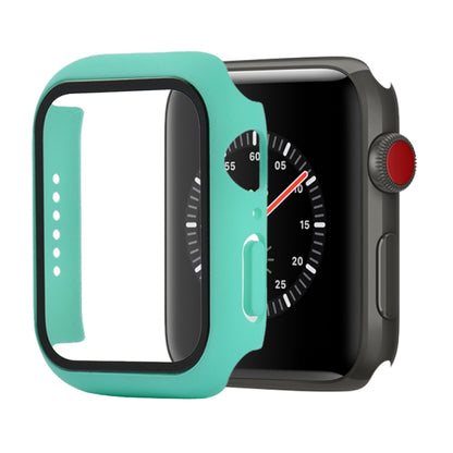 Shockproof PC+Tempered Glass Protective Case with Packed Carton For Apple Watch 44mm(Orange)