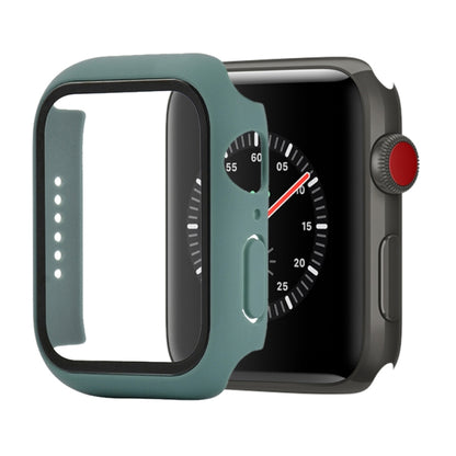 Shockproof PC+Tempered Glass Protective Case with Packed Carton For Apple Watch 44mm(Orange)
