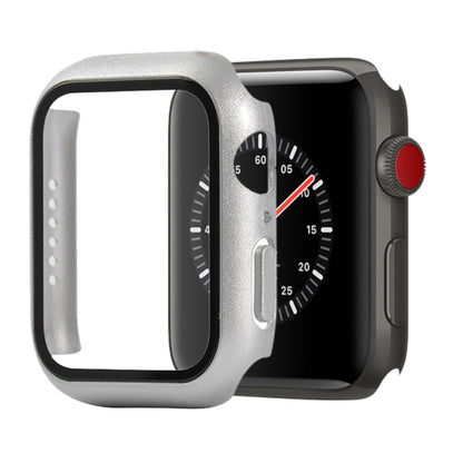 Shockproof PC+Tempered Glass Protective Case with Packed Carton For Apple Watch 44mm(Orange)