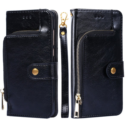 Zipper Bag PU + TPU Horizontal Flip Leather Case with Holder & Card Slot & Wallet & Lanyard, For iPhone 13 mini, For iPhone 13, For iPhone 13 Pro, For iPhone 13 Pro Max