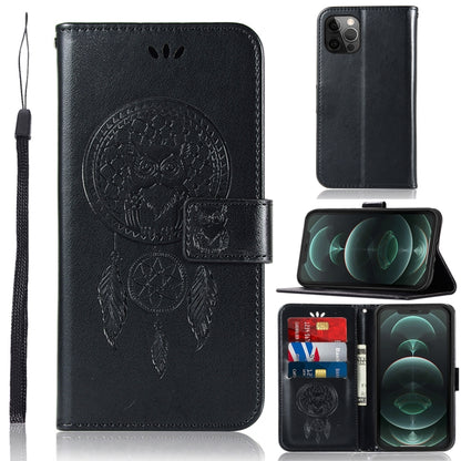 Wind Chime Owl Embossing Pattern Horizontal Flip Leather Case with Holder & Card Slots & Wallet, For iPhone 13 Pro Max, For iPhone 13 Pro, For iPhone 13
