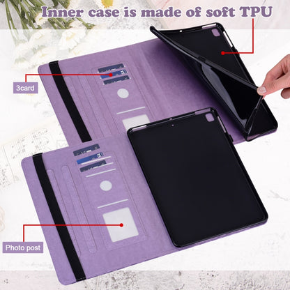 Tree & Deer Pattern Pressed Printing Horizontal Flip PU Leather Case with Holder & Card Slots & Sleep / Wake-up Function, For iPad Air 2020 / Pro 11 2020, For iPad Pro 10.5 2017 / 10.2 2019, For iPad 9.7 2018/2017/Air 2/Air, For iPad mini 5/4/3/2/1����...