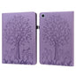 Tree & Deer Pattern Pressed Printing Horizontal Flip PU Leather Case with Holder & Card Slots & Sleep / Wake-up Function, For iPad Air 2020 / Pro 11 2020, For iPad Pro 10.5 2017 / 10.2 2019, For iPad 9.7 2018/2017/Air 2/Air, For iPad mini 5/4/3/2/1����...