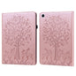 Tree & Deer Pattern Pressed Printing Horizontal Flip PU Leather Case with Holder & Card Slots & Sleep / Wake-up Function, For iPad Air 2020 / Pro 11 2020, For iPad Pro 10.5 2017 / 10.2 2019, For iPad 9.7 2018/2017/Air 2/Air, For iPad mini 5/4/3/2/1����...