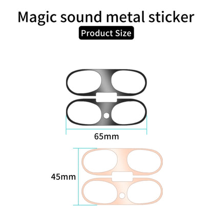 Wireless Bluetooth Earphone Magic Sound Metal Protective Sticker, For Beats Studio Buds