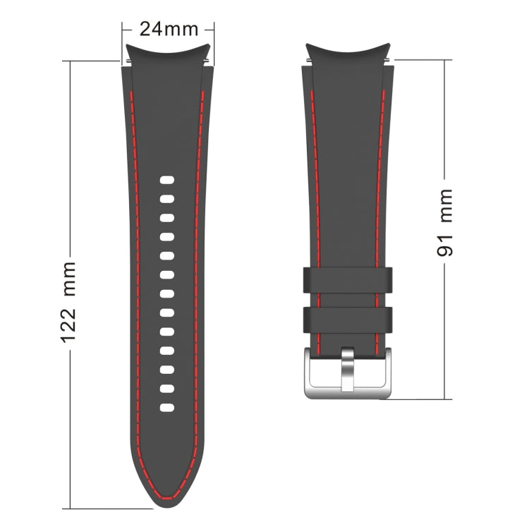 Silicone Stitching Replacement Strap Watchband