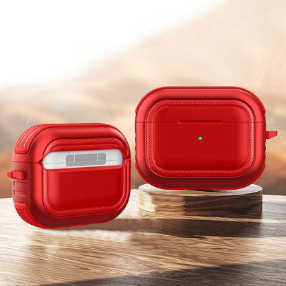 Wireless Earphones Shockproof TPU + PC Protective Case with Carabiner, For AirPods 1 / 2, For AirPods Pro