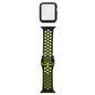 Silicone Replacement Strap Watchband + Protective Case with Screen Protector Set For Apple Watch Series