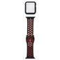 Silicone Replacement Strap Watchband + Protective Case with Screen Protector Set For Apple Watch Series