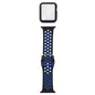 Silicone Replacement Strap Watchband + Protective Case with Screen Protector Set For Apple Watch Series