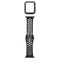 Silicone Replacement Strap Watchband + Protective Case with Screen Protector Set For Apple Watch Series