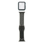 Silicone Replacement Strap Watchband + Protective Case with Screen Protector Set For Apple Watch Series