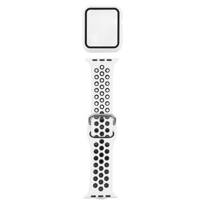 Silicone Replacement Strap Watchband + Protective Case with Screen Protector Set For Apple Watch Series
