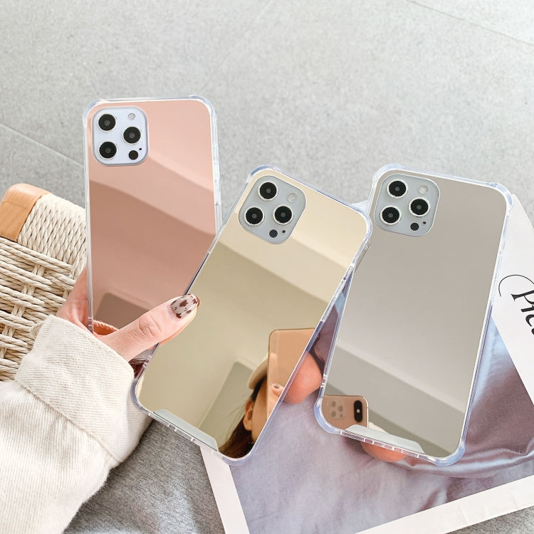 TPU + Acrylic Four Drop Luxury Plating Mirror Phone Case Cover, For iPhone 13 Pro Max, For iPhone 13 Pro