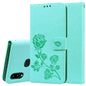 Rose Embossed Horizontal Flip PU Leather Case for Galaxy A10, with Holder & Card Slots & Wallet
