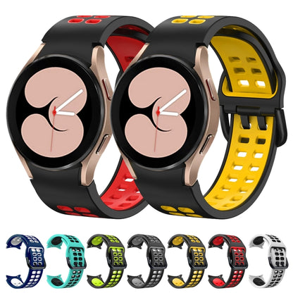 Double-row Hole Two-color Silicone Replacement Strap Watchband