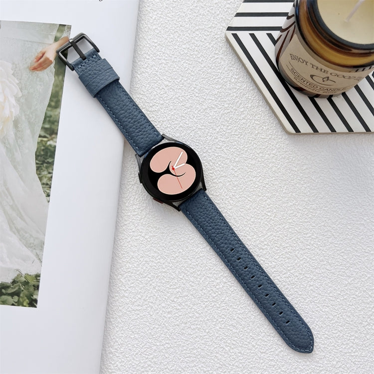 Lychee Texture Leather Strap Watchband