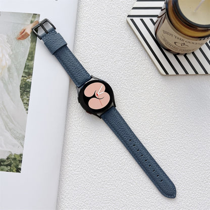 Lychee Texture Leather Strap Watchband