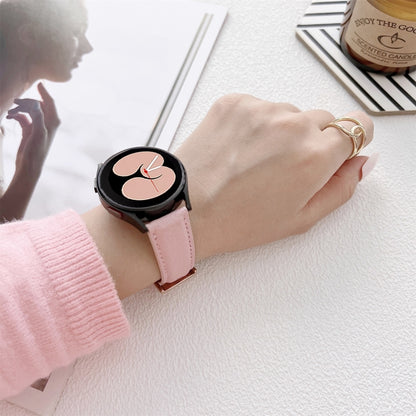 Lychee Texture Leather Strap Watchband