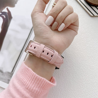 Lychee Texture Leather Strap Watchband