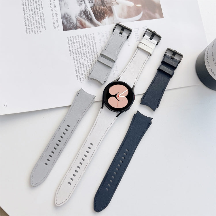 Double-sided Leather Strap Watchband